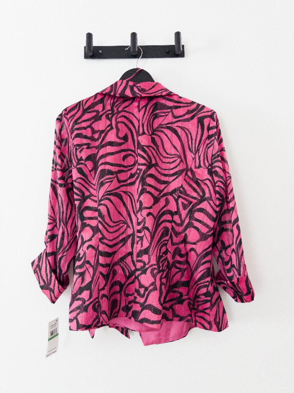 Alex Evenings Women's Printed Side-Tie Blouse Size S L - Picture 8 of 10